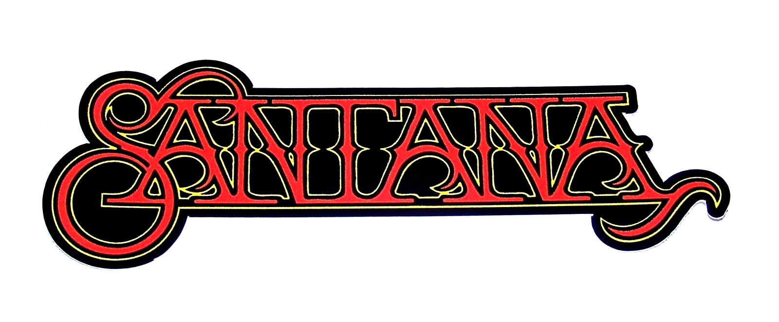 SANTANA – Logo LARGE Die Cut Sticker Decal Music Band Rock Carlos Santana