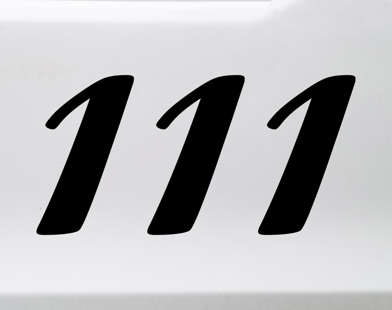 111 Angel Number Vinyl Decal – Intuition Alignment Numerology – Die Cut Sticker