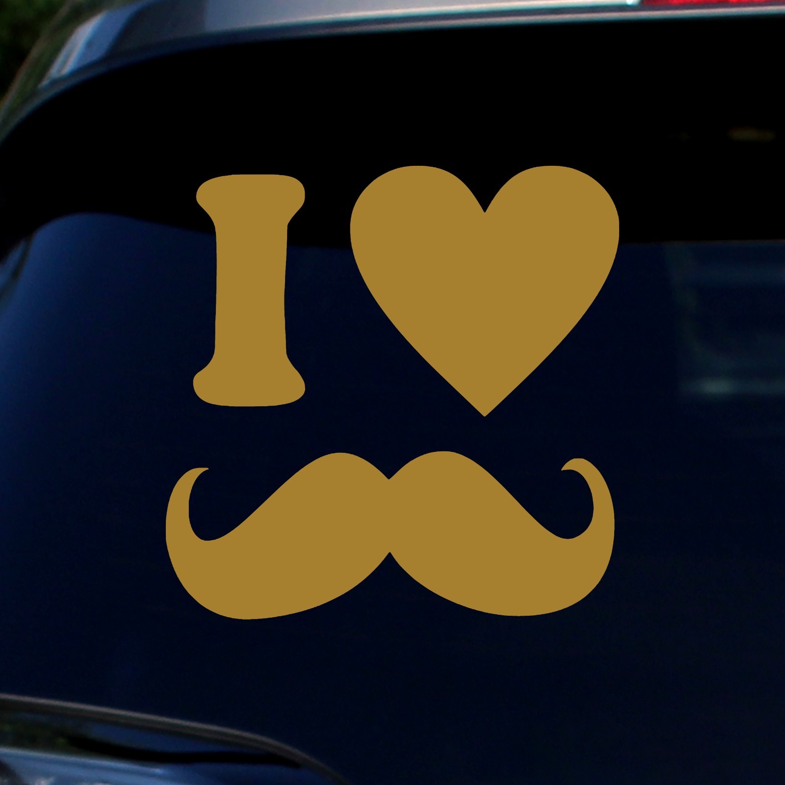 Mustache Lovers Decal I Love Mustaches Sticker