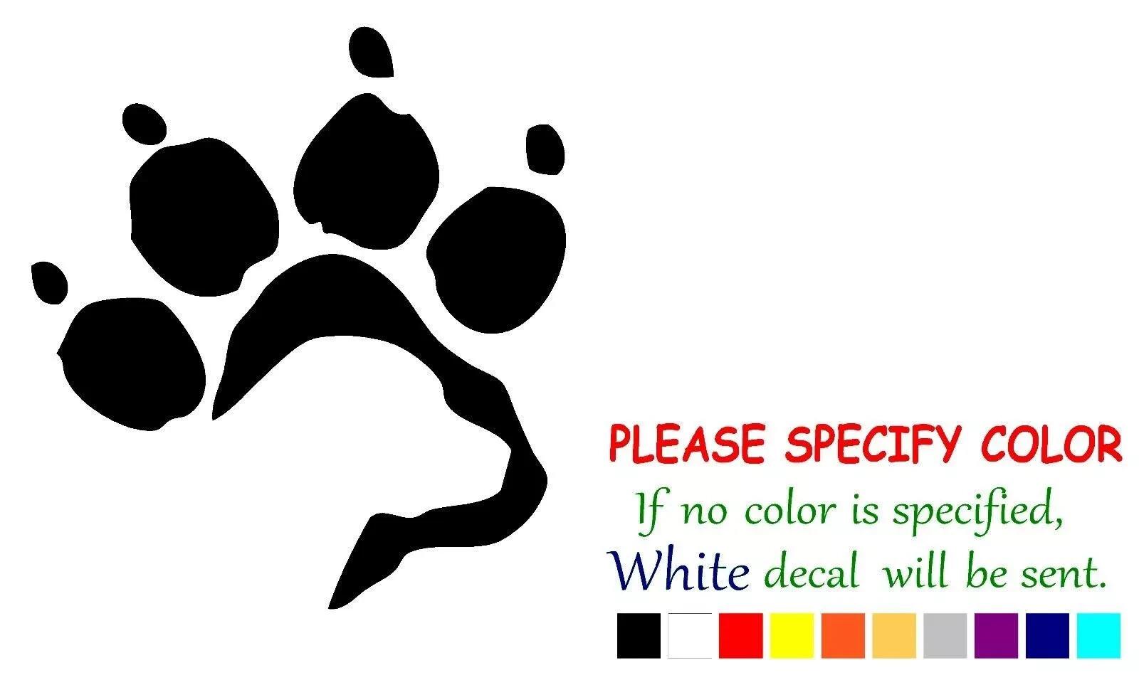Labrador Retriever Paw Print Vinyl Decal Sticker Car Truck Window Various sizes