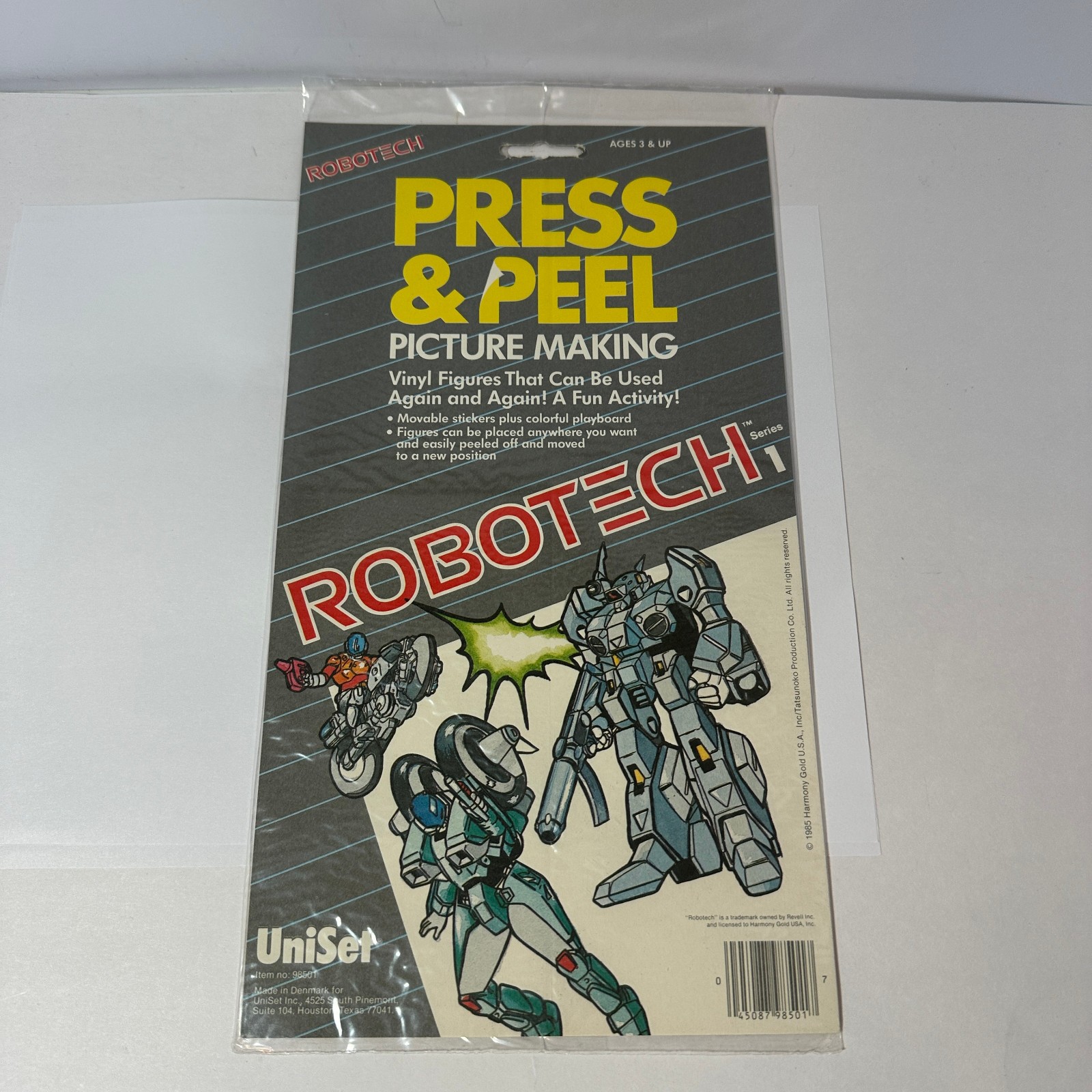 Vintage 1985 Press & Peel Robotech Vinyl Sticker Set Brand New
