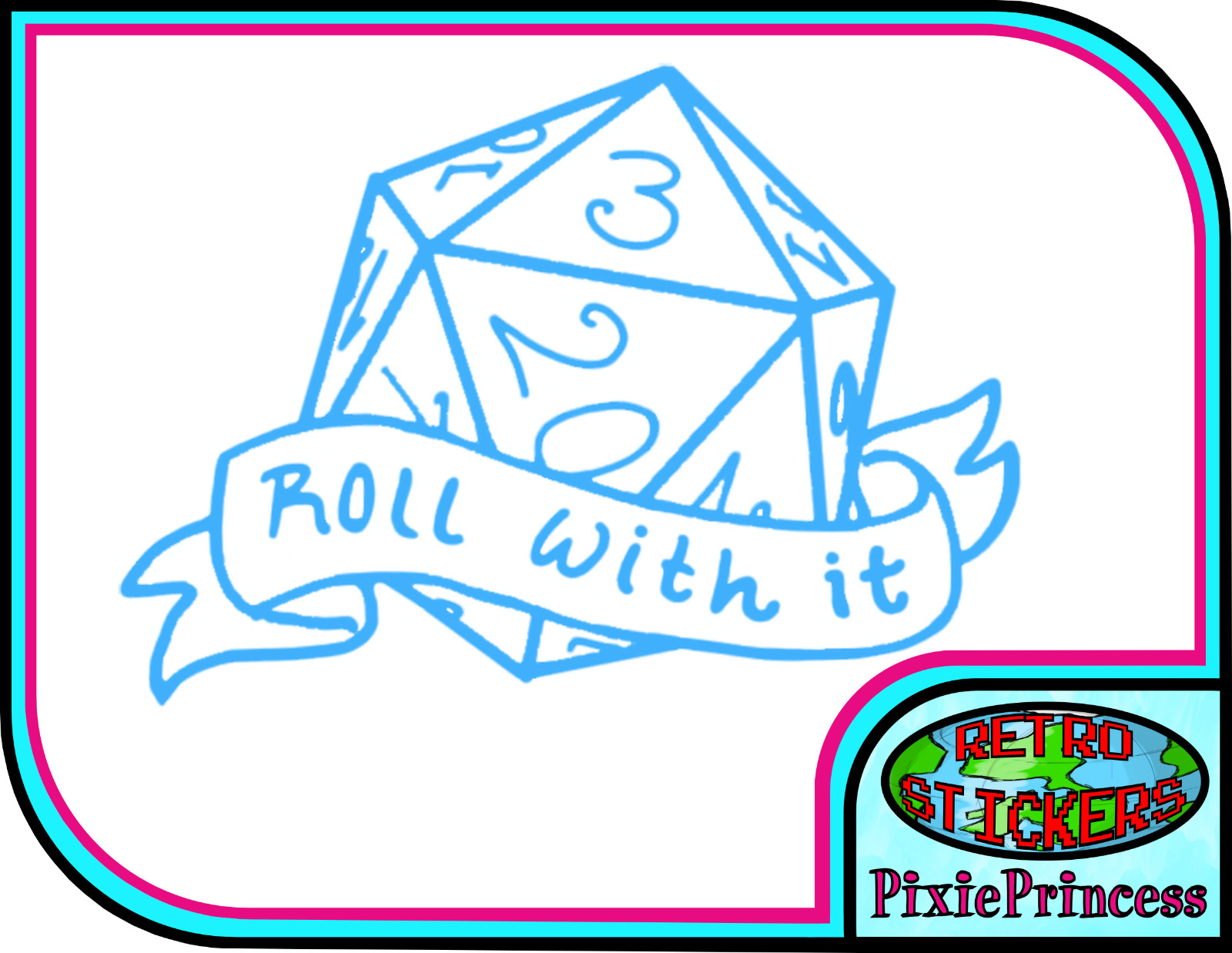 D&D Dungeon Dragons Master D20 N Vinyl Sticker Car Laptop Tablet Window Decal