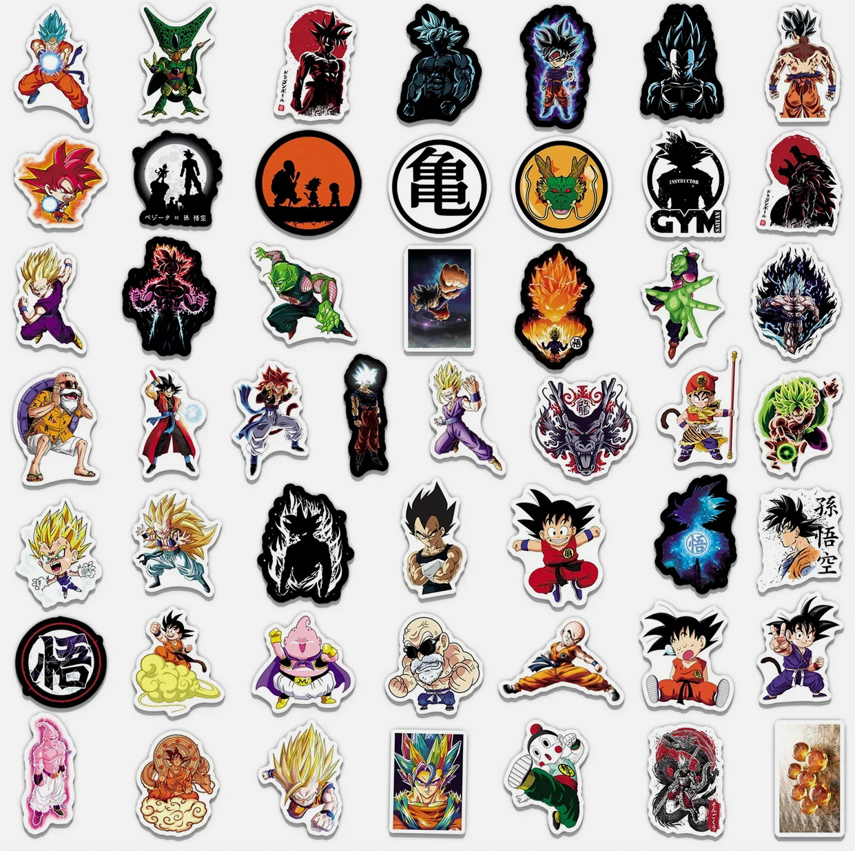 LOT OF 10 PCS random DRAGON BALL Z characters video game ohana Goku Vegeta PS