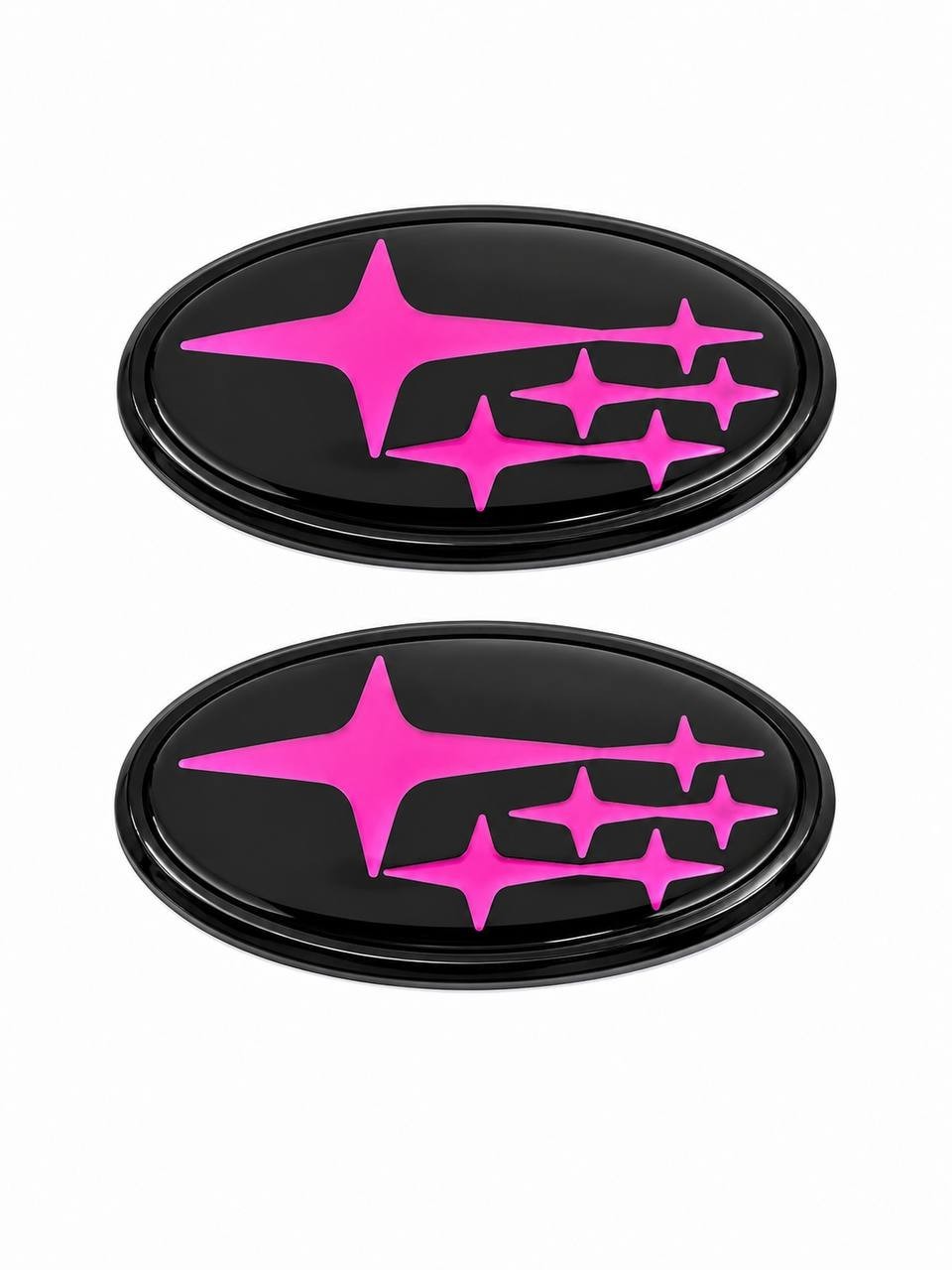 2PCS Acrylic Car Front Rear Emblem Sticker Badge Cover 2015-2021 Subaru WRX STI