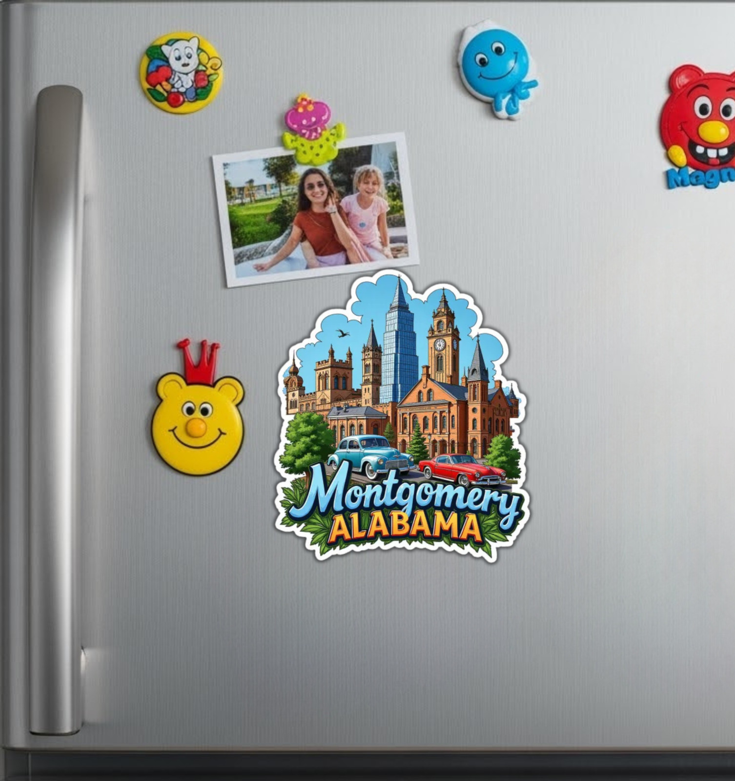 Montgomery Alabama Fridge Magnet or Laptop Sticker