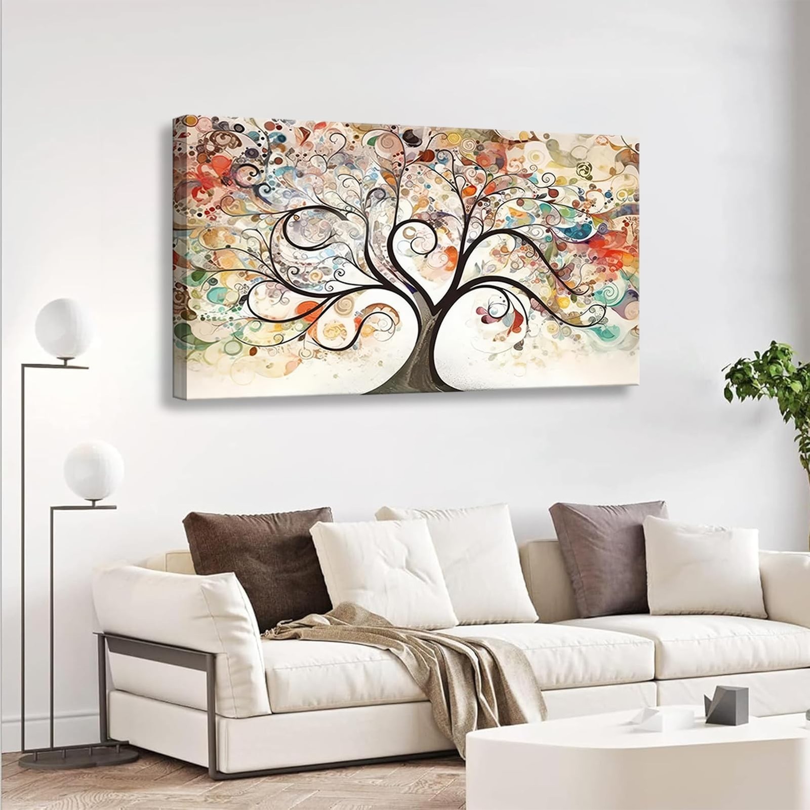 Tree of Life Canvas Wall Art Abstract plant picture Natural Scenery Poster Pr…
