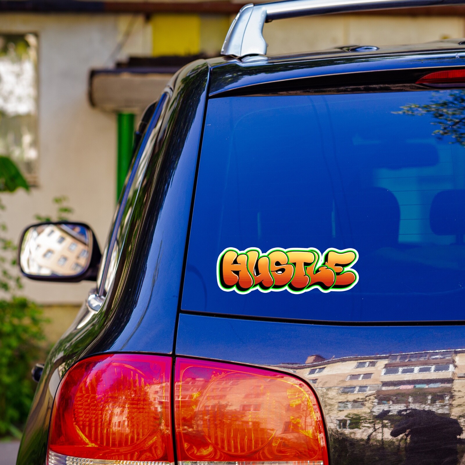 Hustle Sticker Decal Graffiti Writing Tag Tagging Window Car Hustler motivation