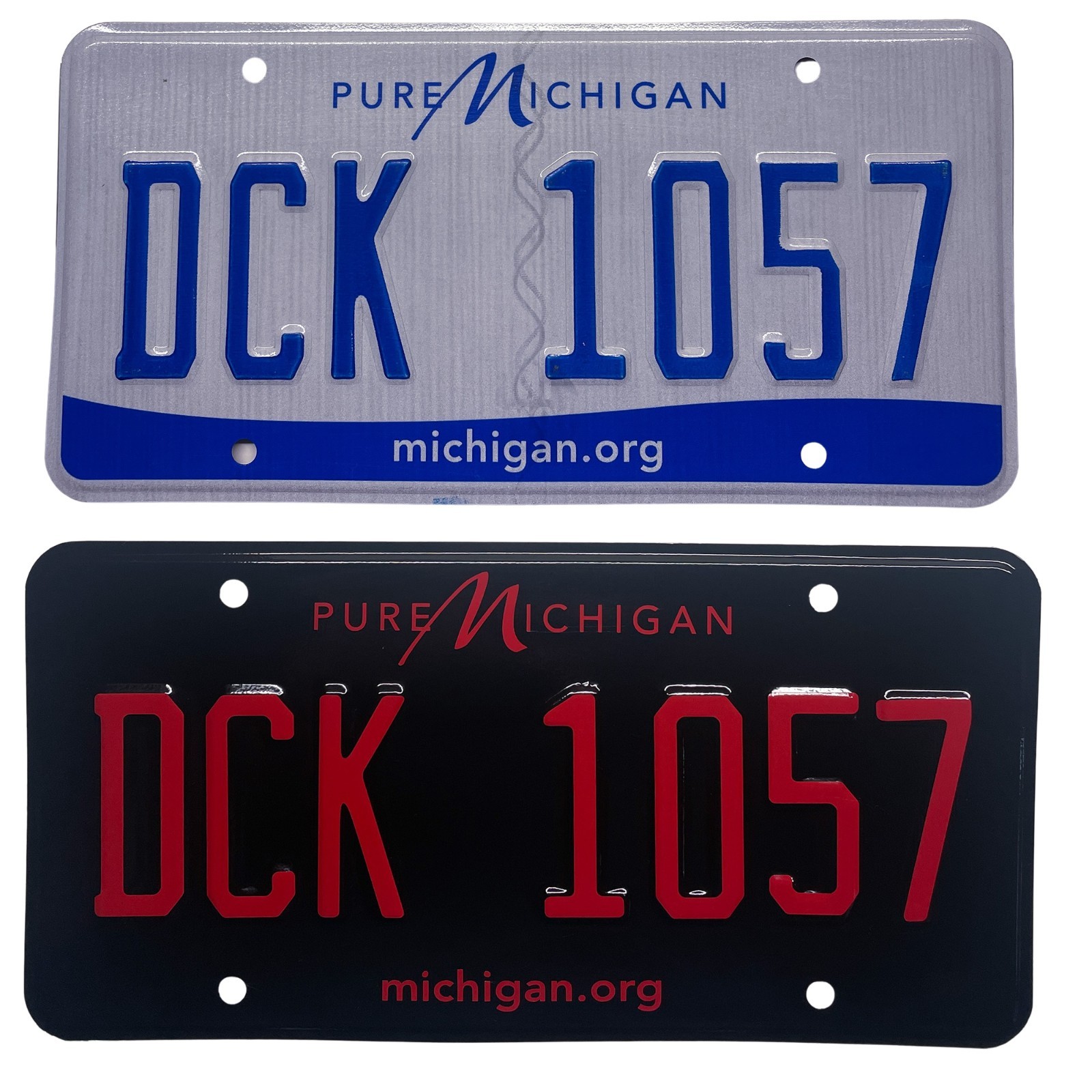 Michigan MI Plate Wrap DIY Kit Pure Michigan White, Yellow Red Reflective
