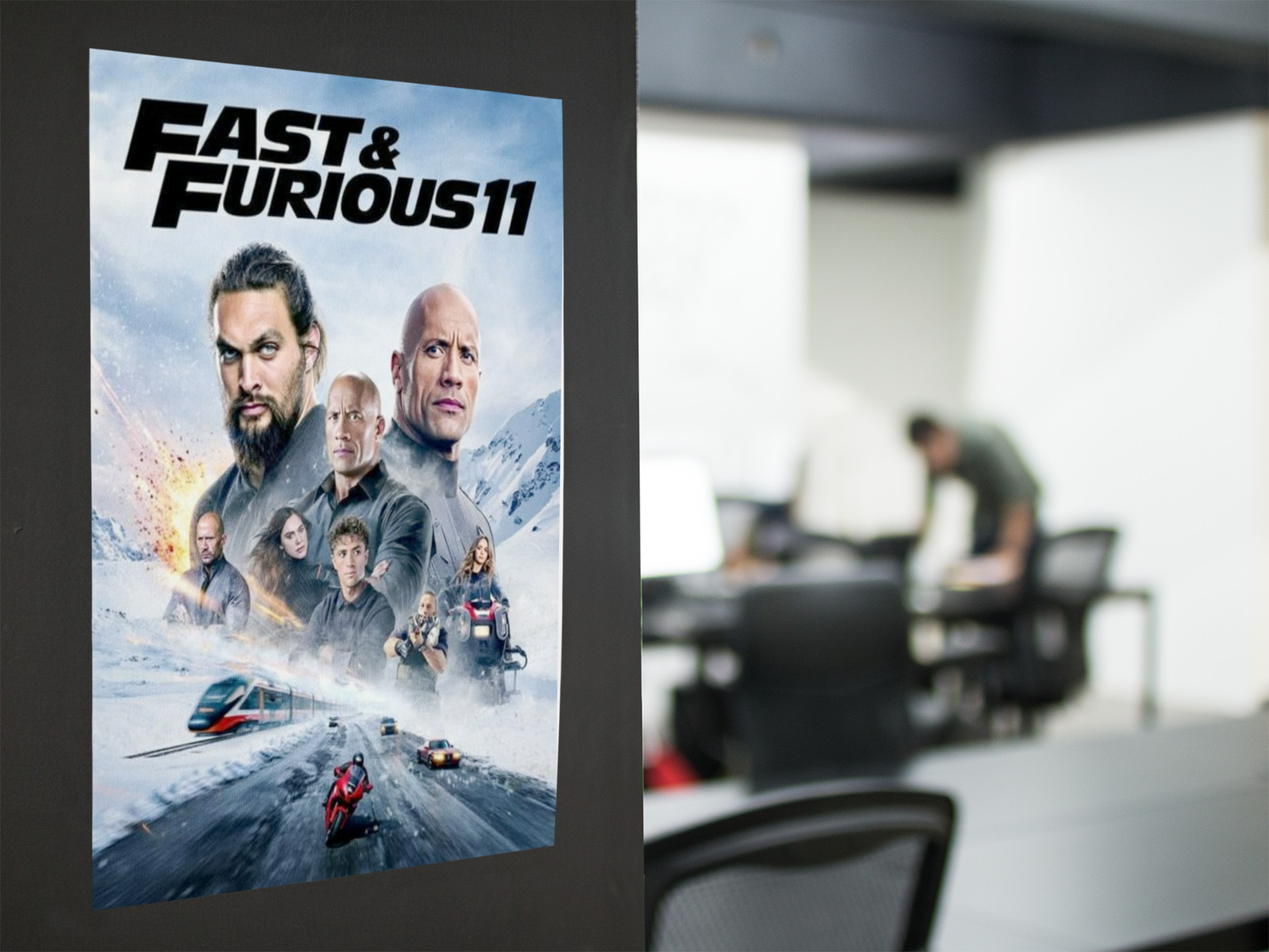 Fast & Furious 11 Movie Wall Vinyl Decal Poster Print (Removable Adhesive)