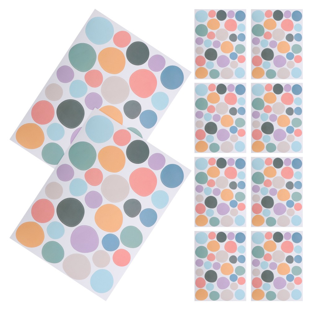 10 Pcs Classroom Decor Colorful Dot Wall Decals Colored Stickers