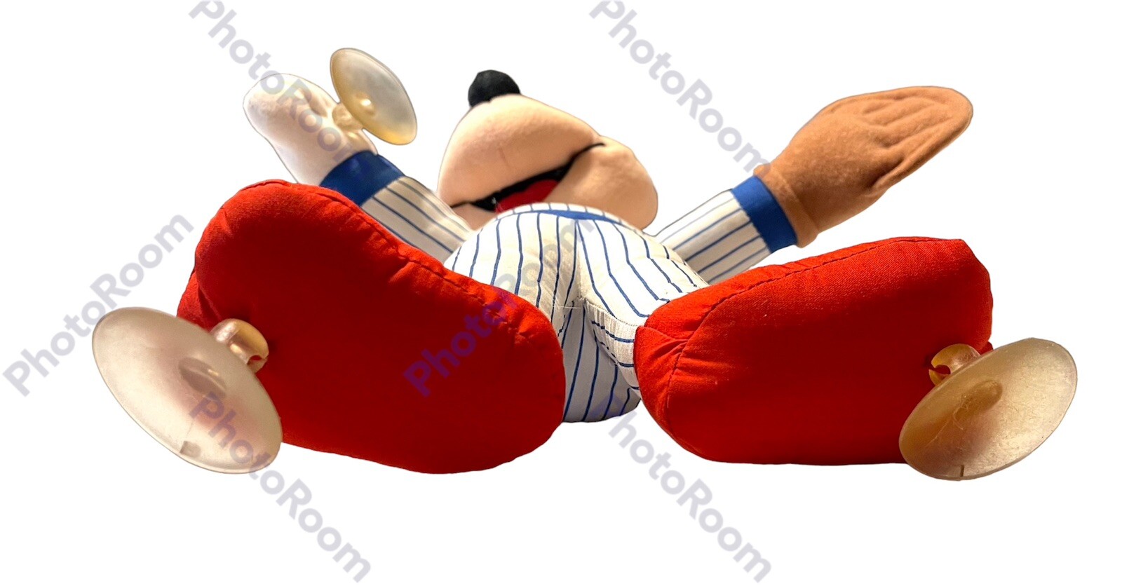 *Vintage 1988 PLAYSKOOL Mickey Mouse Plush Suction Cup Doll Baseball Clothing
