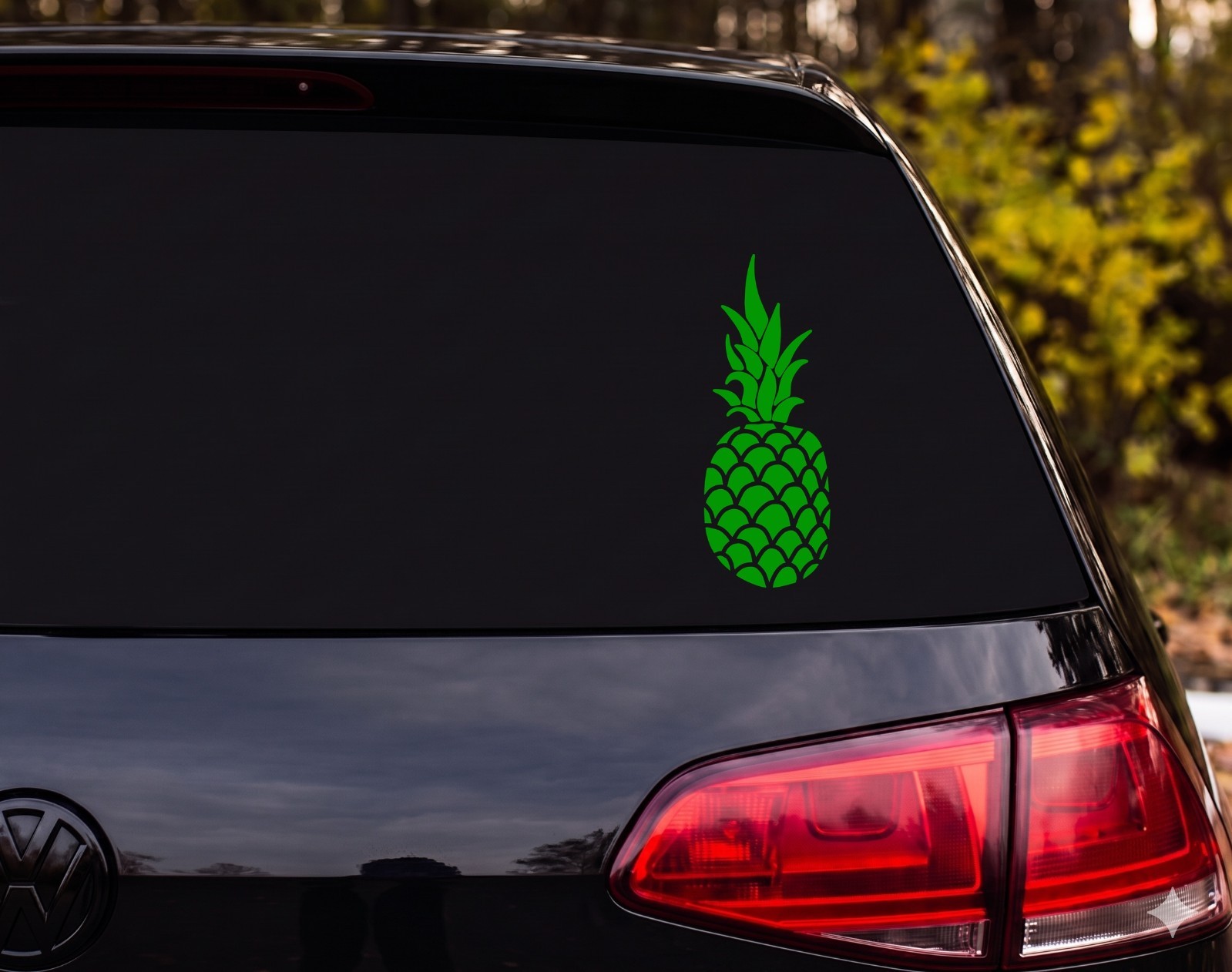 Pineapple Silhouette Vinyl Decal Sticker Laptop Wall Tropical | Foodie Gift