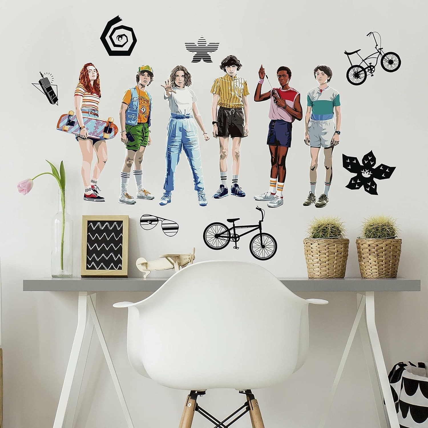 Fun & Safe Stranger Things Wall Decals – Peel and Stick Characters for Children