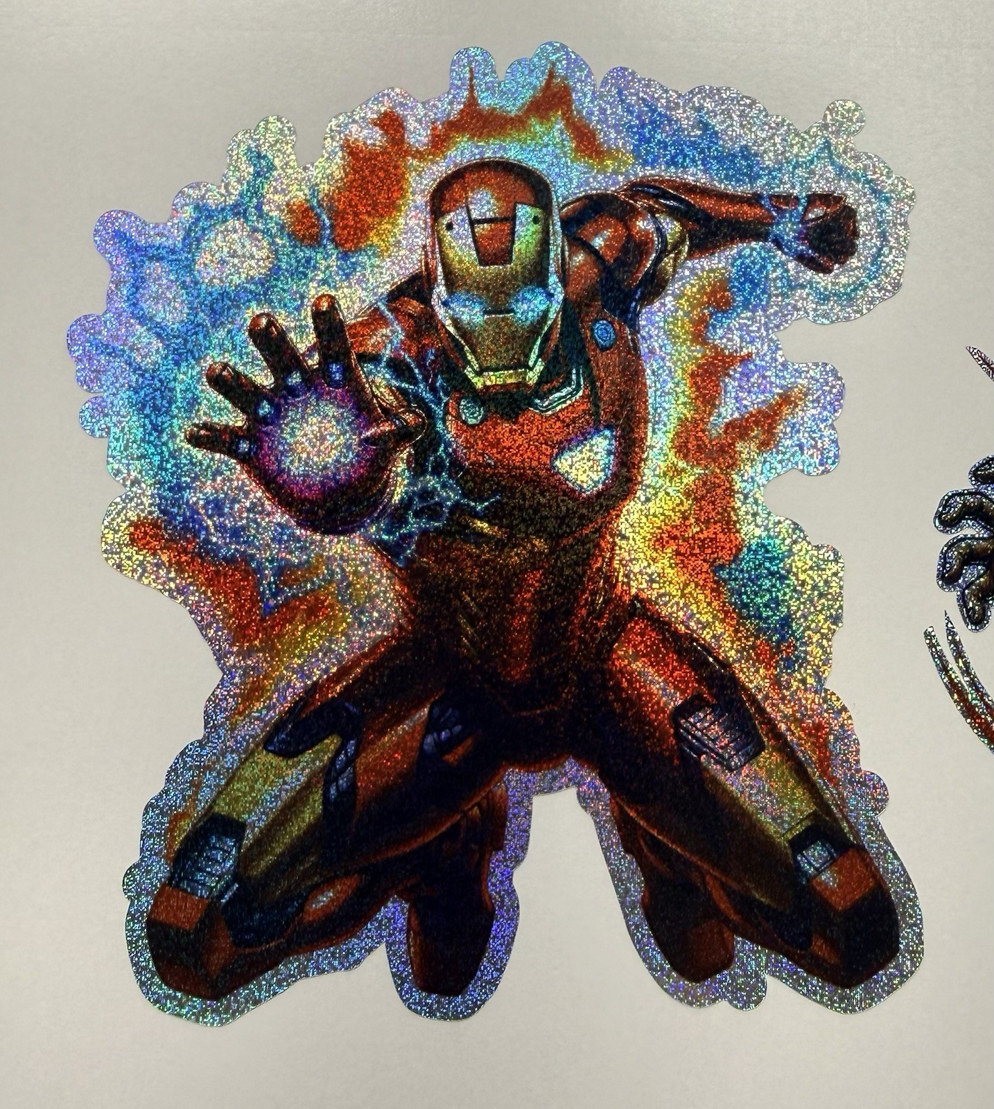 Iron Man Holographic Tiny Sparkle Vinyl Decal