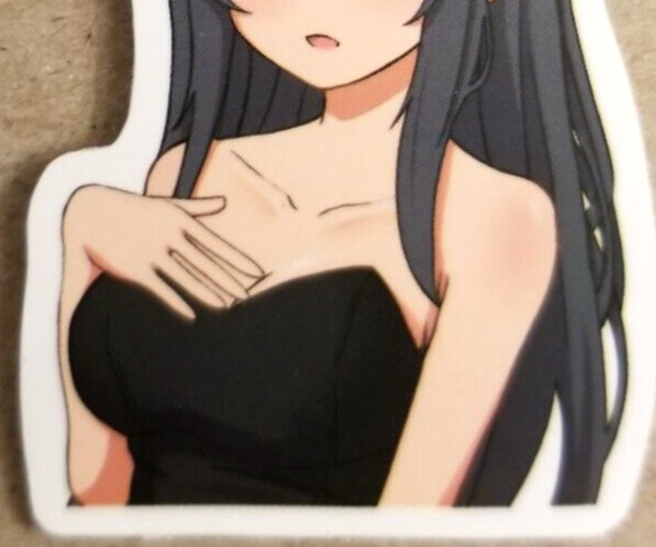 Bunny Girl Sticker Waifu Bunnygirl Rabbit Lingerie Anime Manga Art Pin Up Pinup