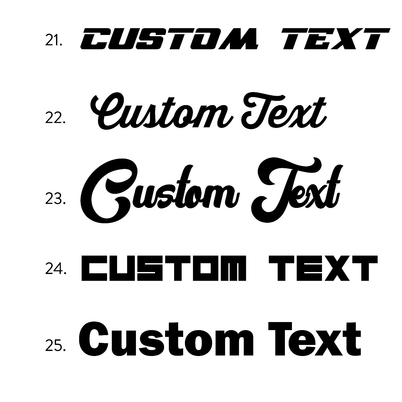 Custom Text Vinyl Banner Sticker Decal Signage Car Truck Business Wall Window