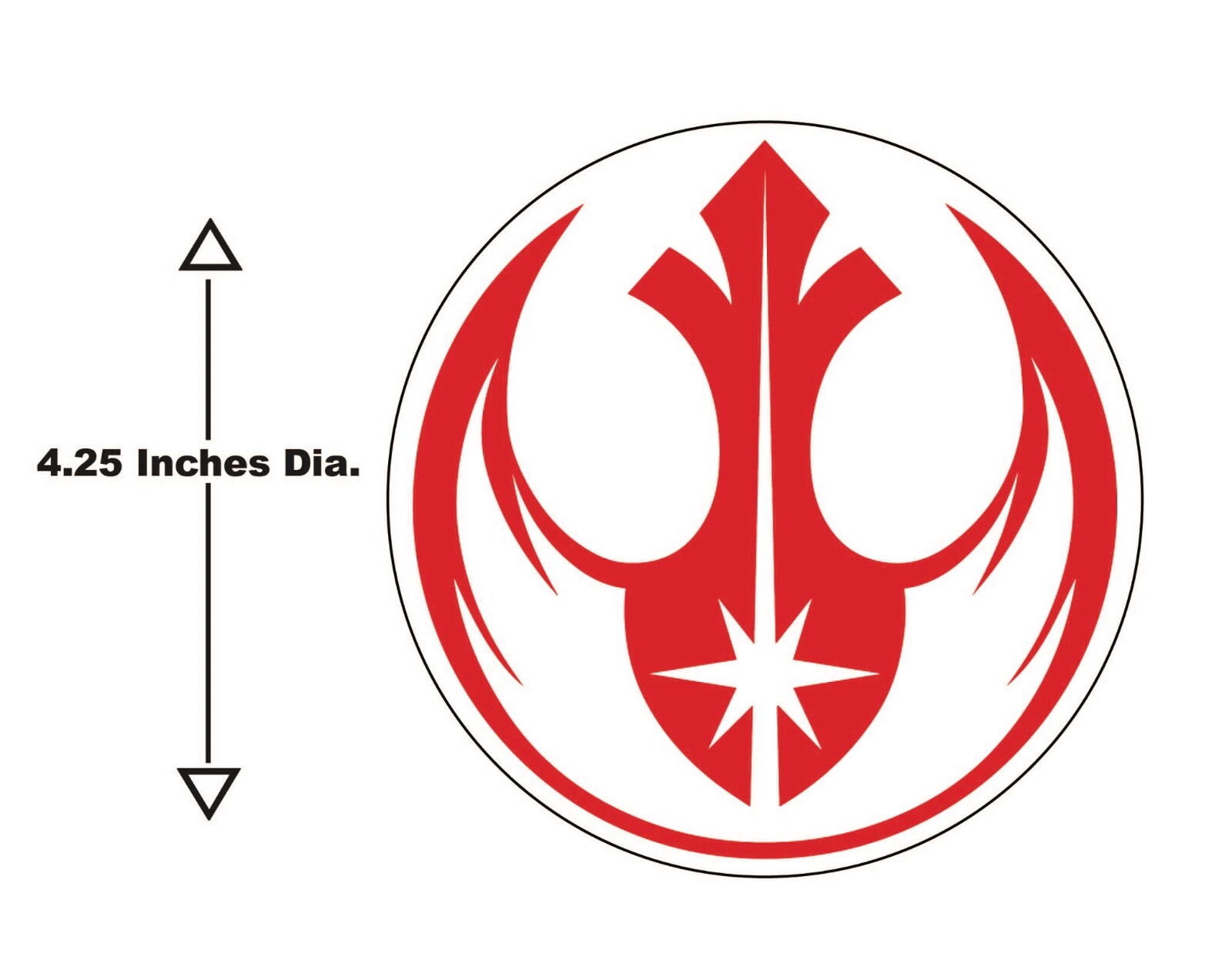 Star Wars Rebel Alliance Jedi Order Decal (Red)