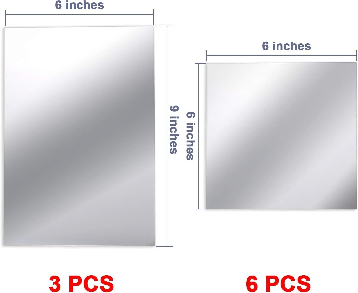 Flexible & Lightweight 9-Piece Mirror Stickers for Artful Home Transformations