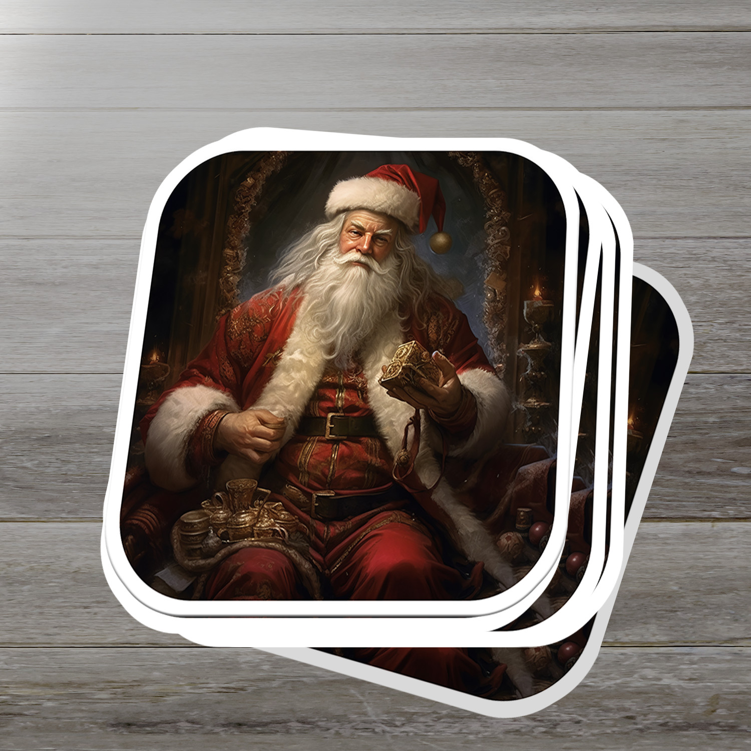 Santa Claus Vinyl Sticker – Bring the Magic of Christmas Anywhere