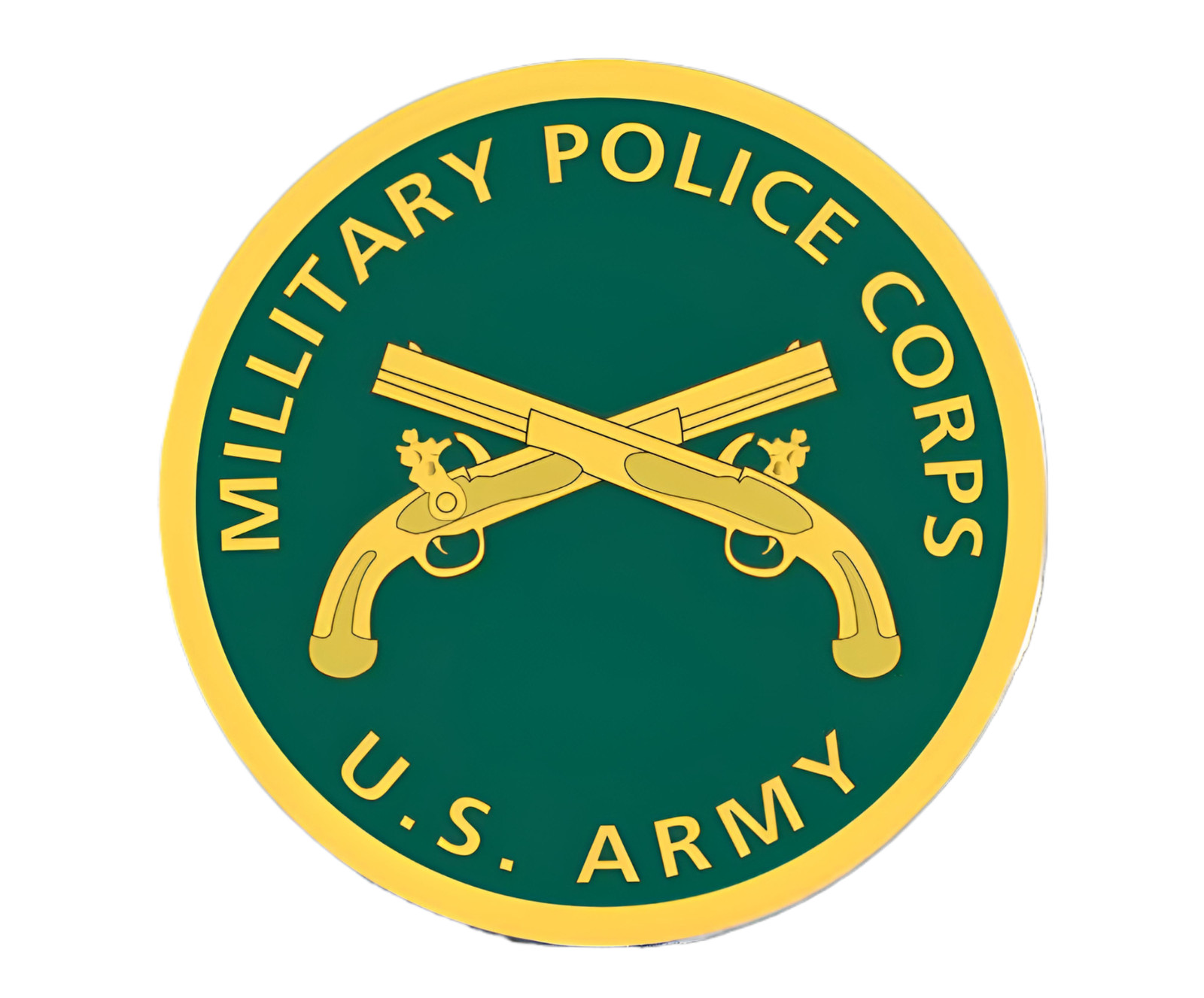STICKER US Army MP military police vinyl laminated green gold trump new USA