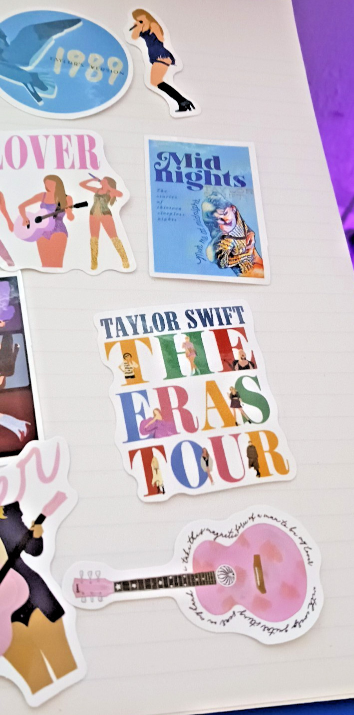 Taylor Swift Stickers 10 pcs. Party Favors , Water Bottle, Decor, Music FAN #2