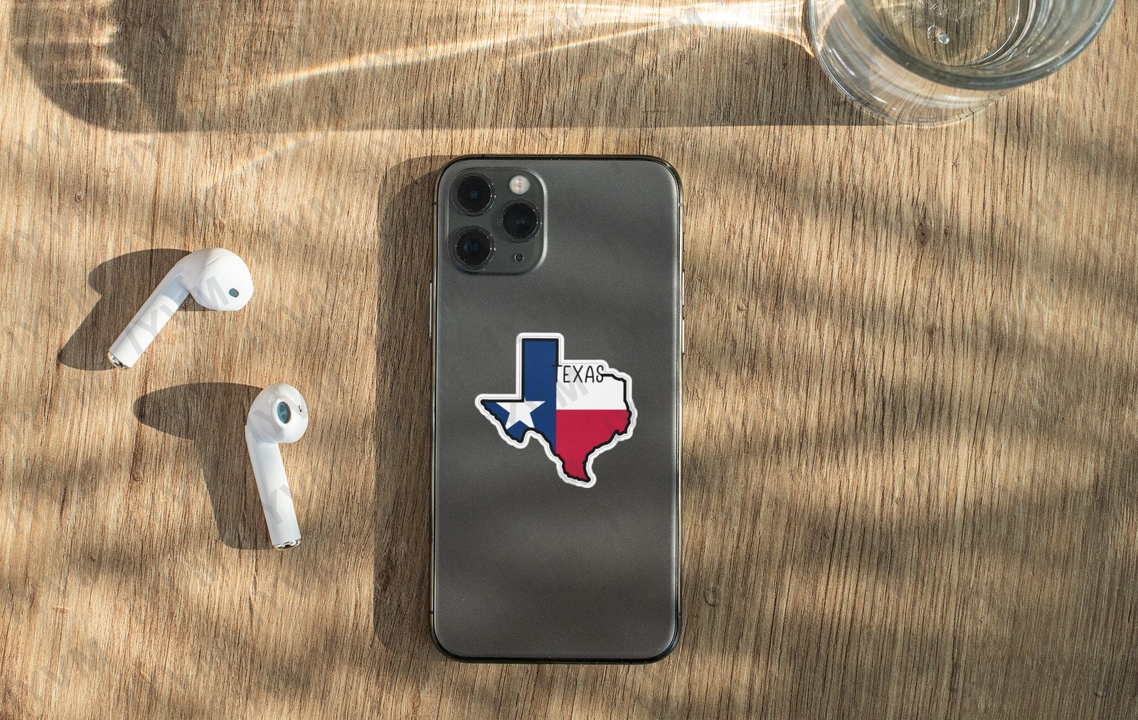State of Texas Flag Map Sticker Decal USA Texas State