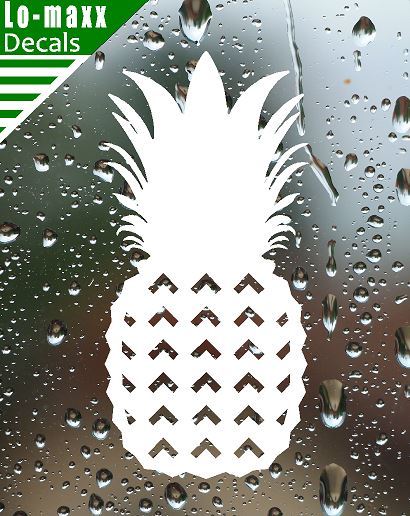 Pineapple Art Custom Design Decoration Various Sizes Colors Die Cut Vinyl Decal