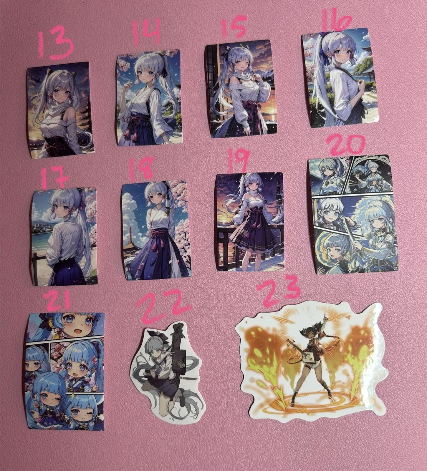 Genshin Impact Anime Stickers – 17