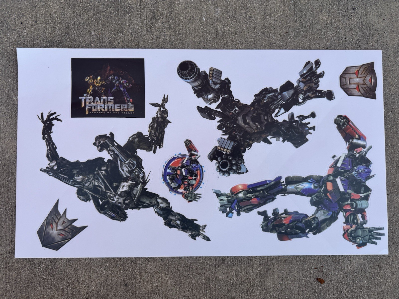 TRANSFORMERS Wall Stickers Decals 20 decals room decor Bumblebee Optimus Prime