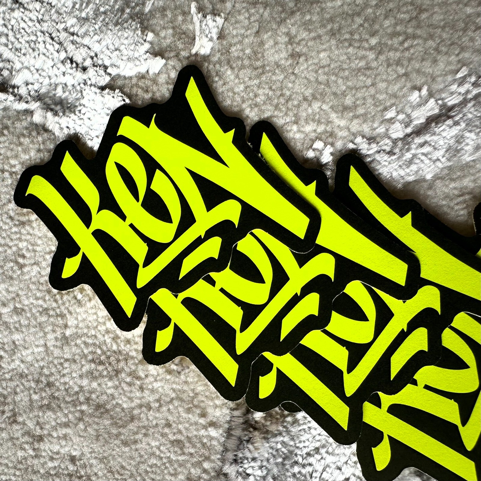 Neon Name Sticker Pack : KEN | for school or Office | graffiti | Calligraphy
