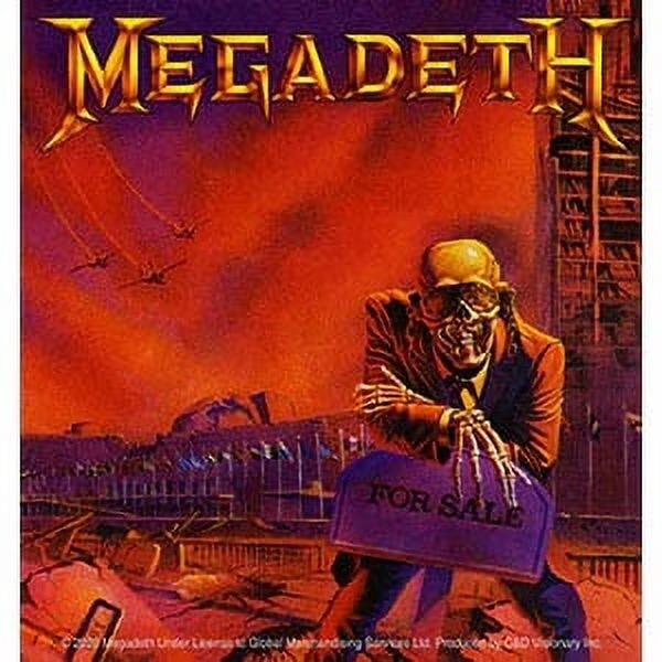 Sticker Megadeth For Sale 4×4 C&D Vinyl Decal Stickers