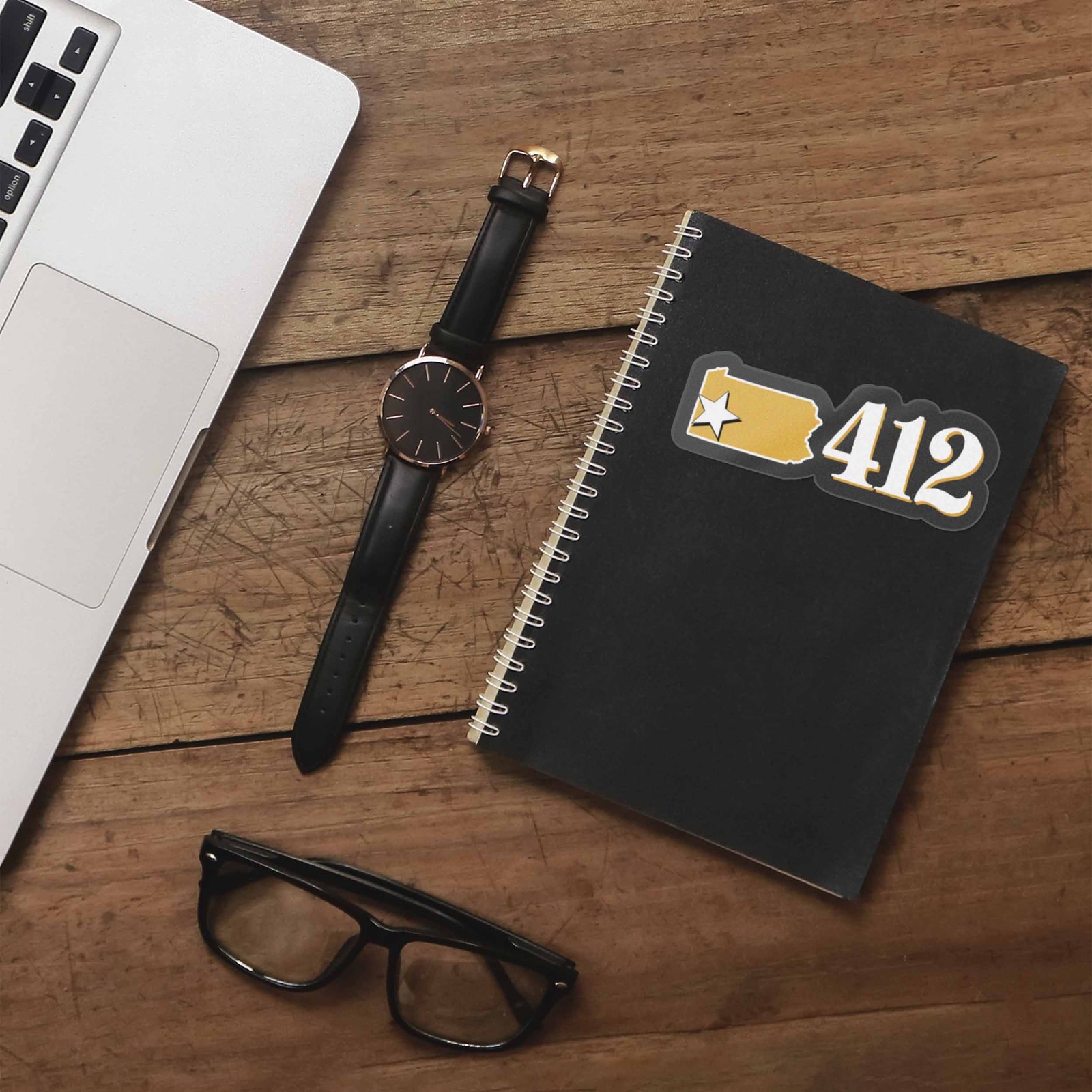 412 Area Code Pittsburgh Sticker – PGH Pennsylvania Decal
