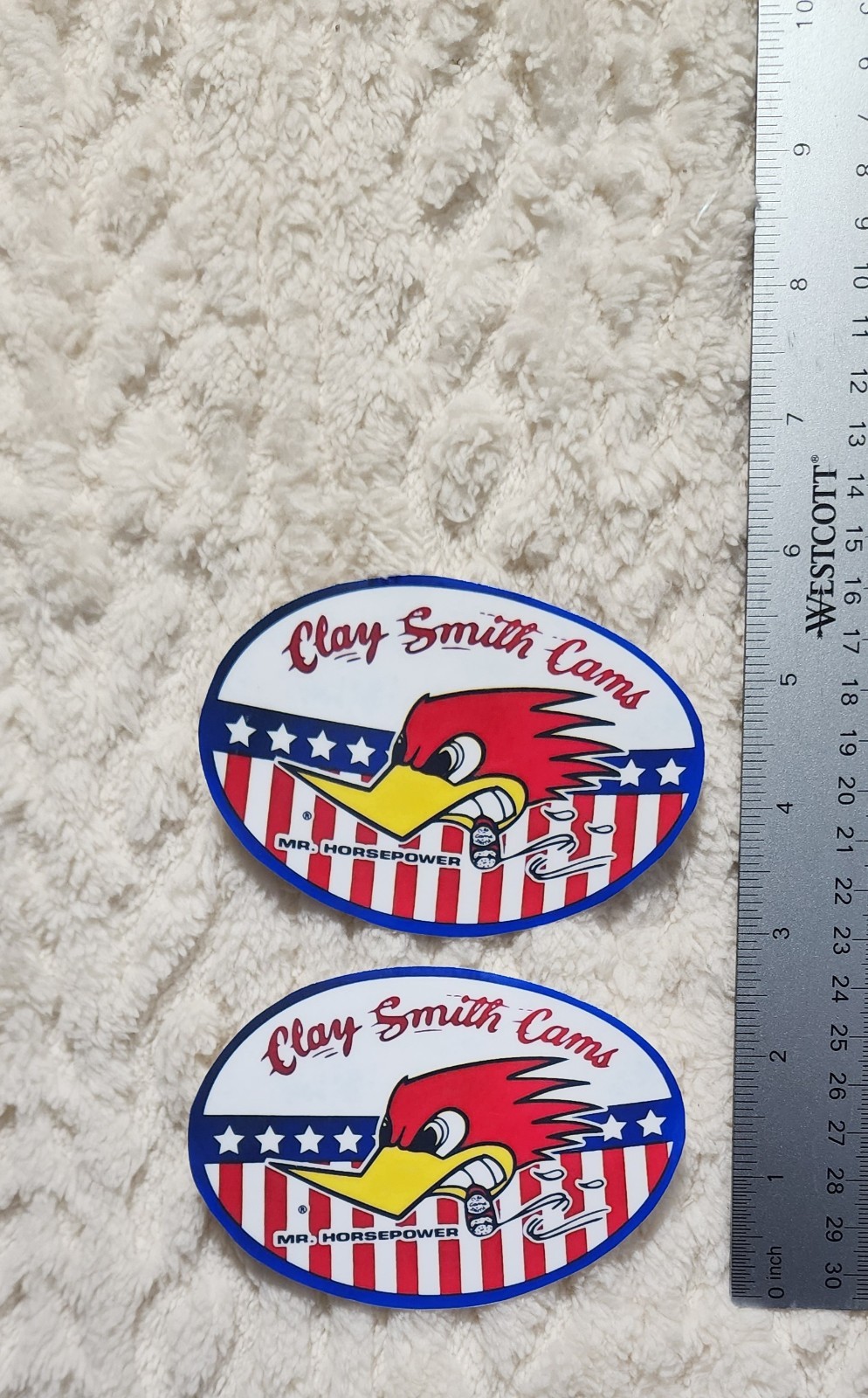 ✨️2 Pack✨️ Clay Smith Cams 3×3 Vinyl Sticker | Mr. Horsepower Hot Rod Decal