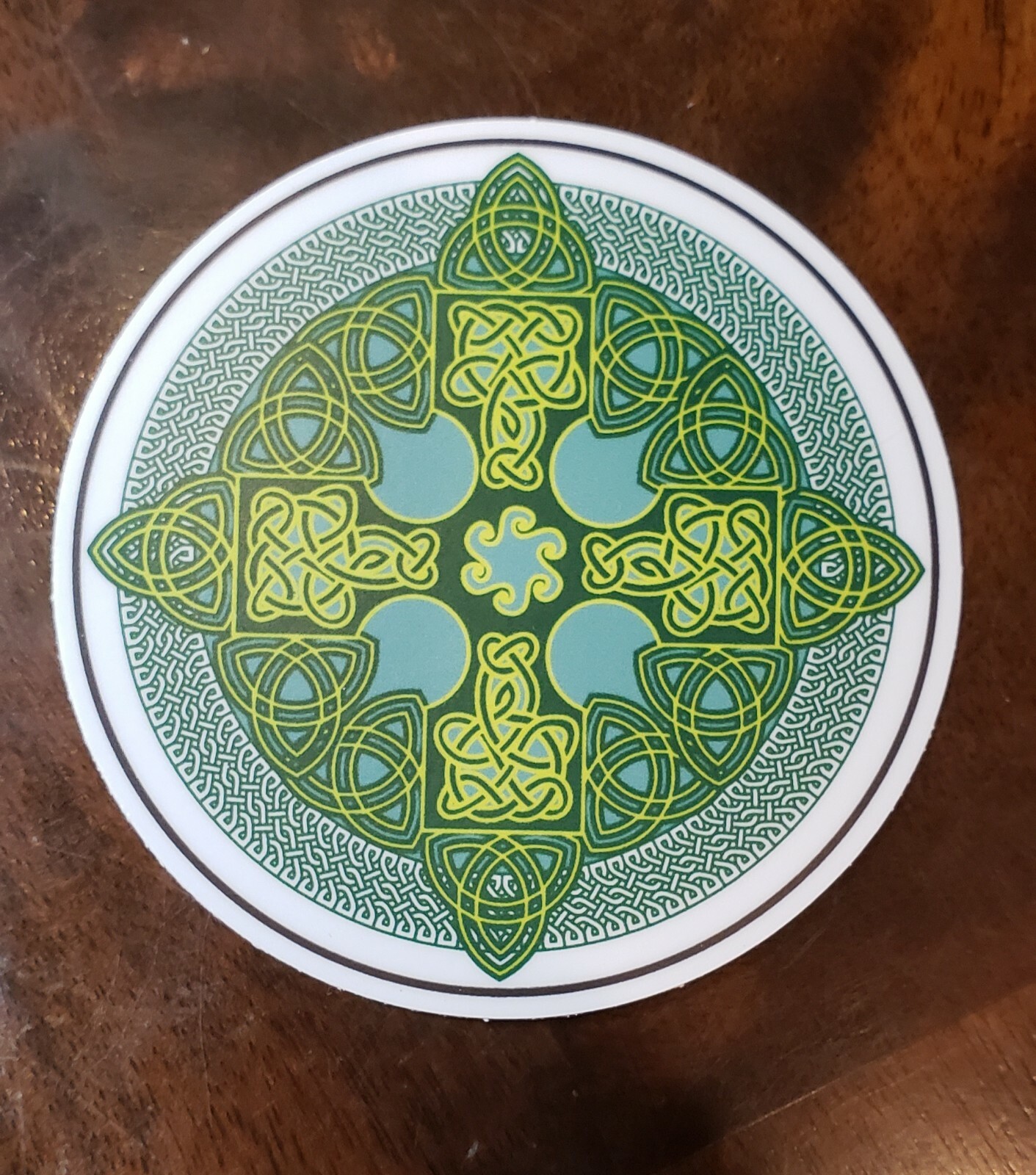 CELTIC CROSS opaque Sticker UV Resistant Vinyl 3 inch