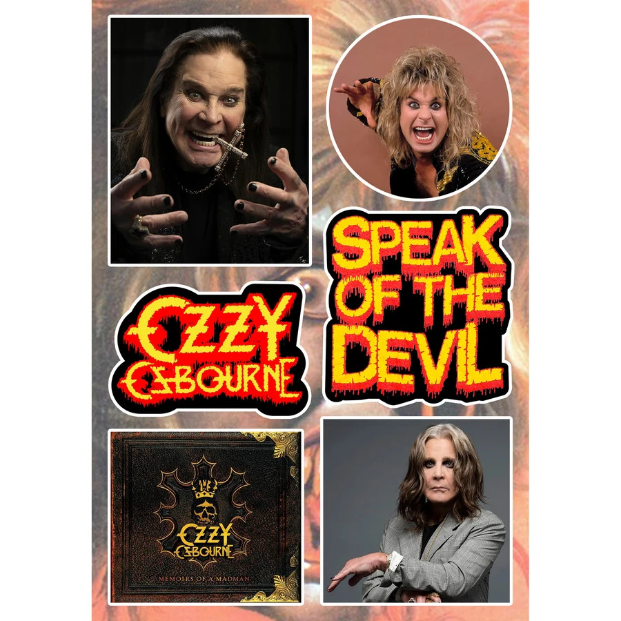Ozzy Osbourne Sticker Pack | Bark At The Moon Diary Of A Madman Blizzard Of Ozz