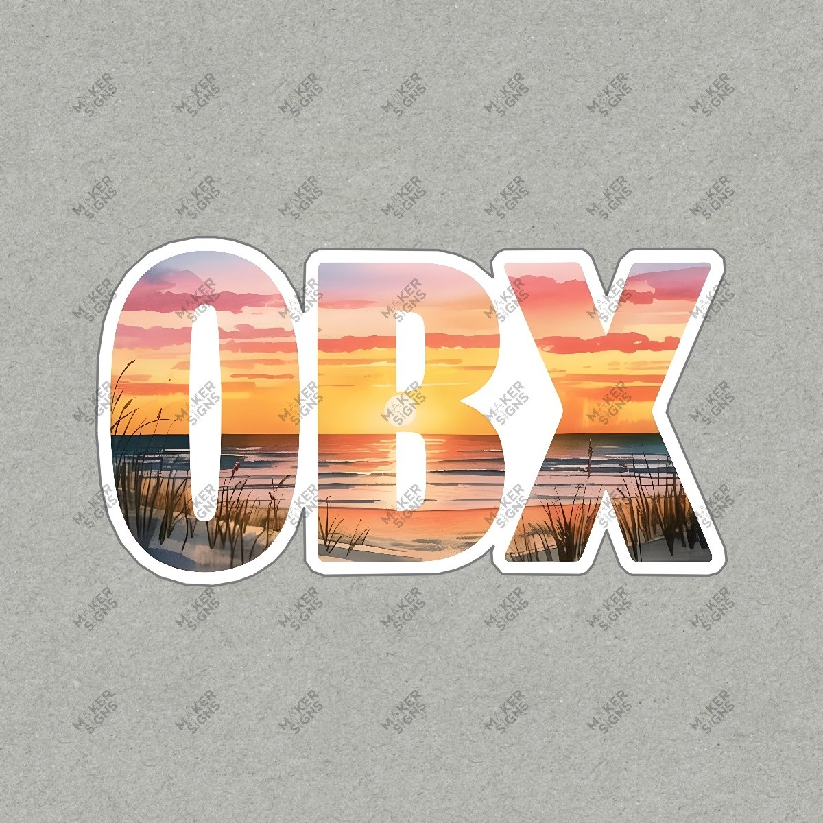 Stunning OBX Sunset Sign Coastal Decor Outer Banks Beach Art Perfect #7566