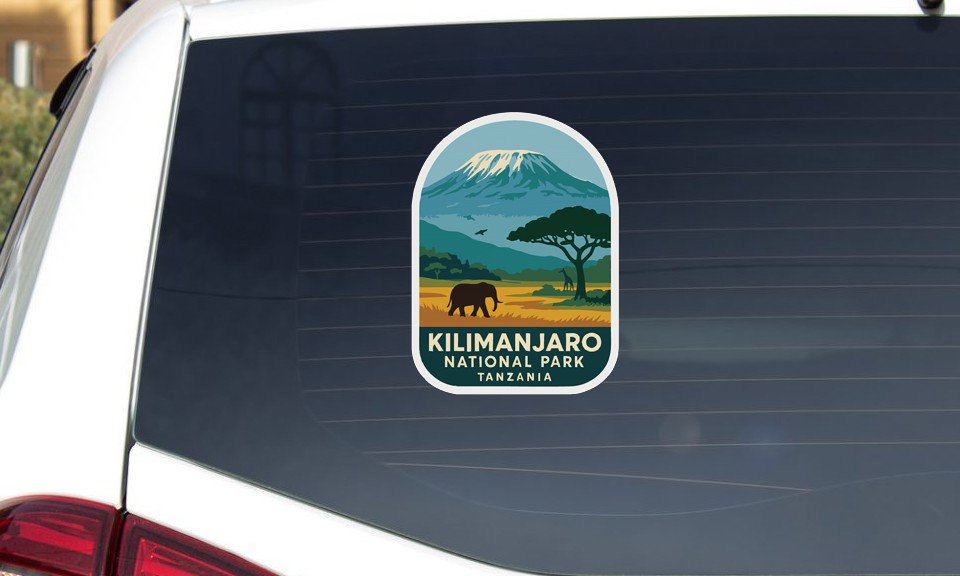Kilimanjaro Tanzania National Park Sticker Decal Vinyl Die-Cut World