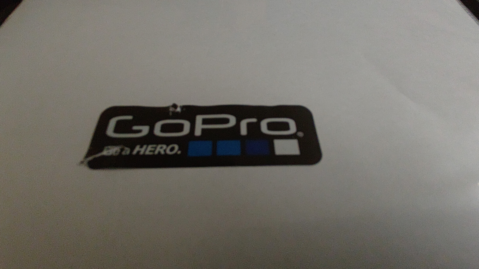 Rectangular 'GoPro- Be a Hero' Sticker