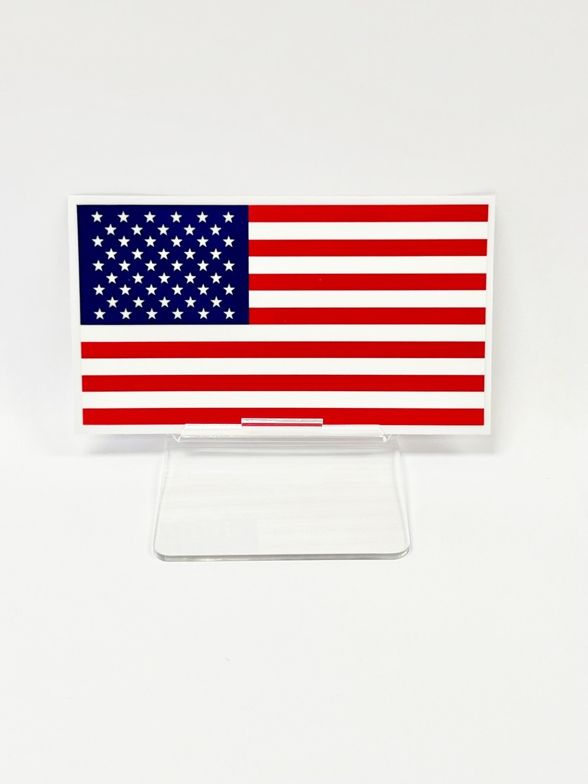 USA American Flag UV DTF Sticker-Indoor Outdoor Permanent Sticker-3 Sizes