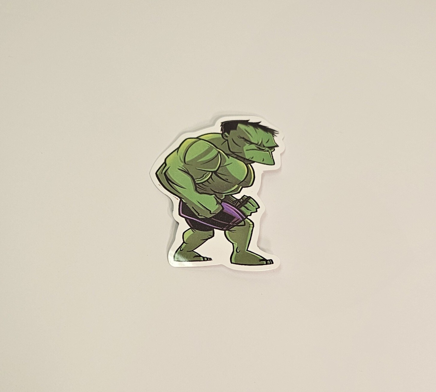 The Hulk Getting Angry Cartoon Sticker / Avengers Superhero Skateboard Decal
