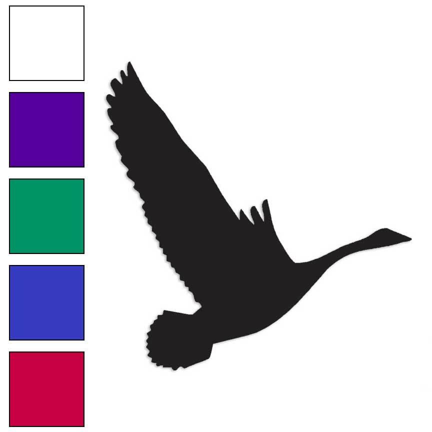 Canada Goose Flying, Vinyl Decal Sticker, Multiple Colors & Sizes #140