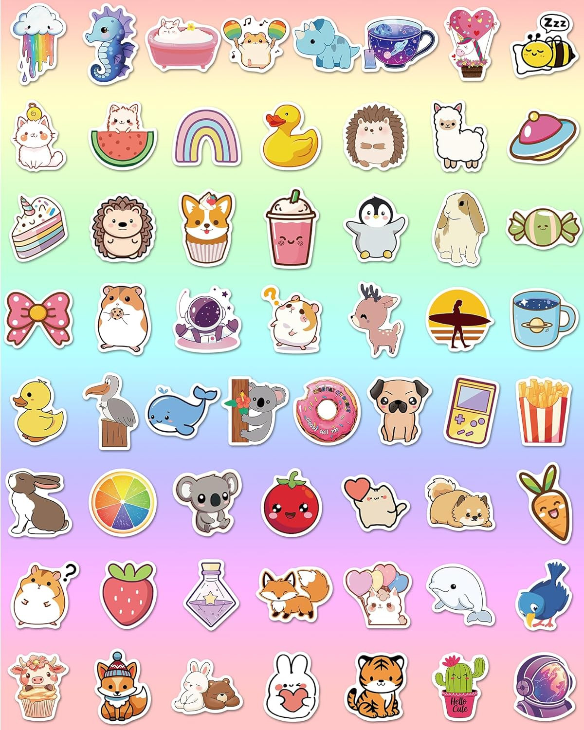 600 Pcs Stickers for Kids, Cute Water Bottle Stickers for Kids Waterproof, Vinyl