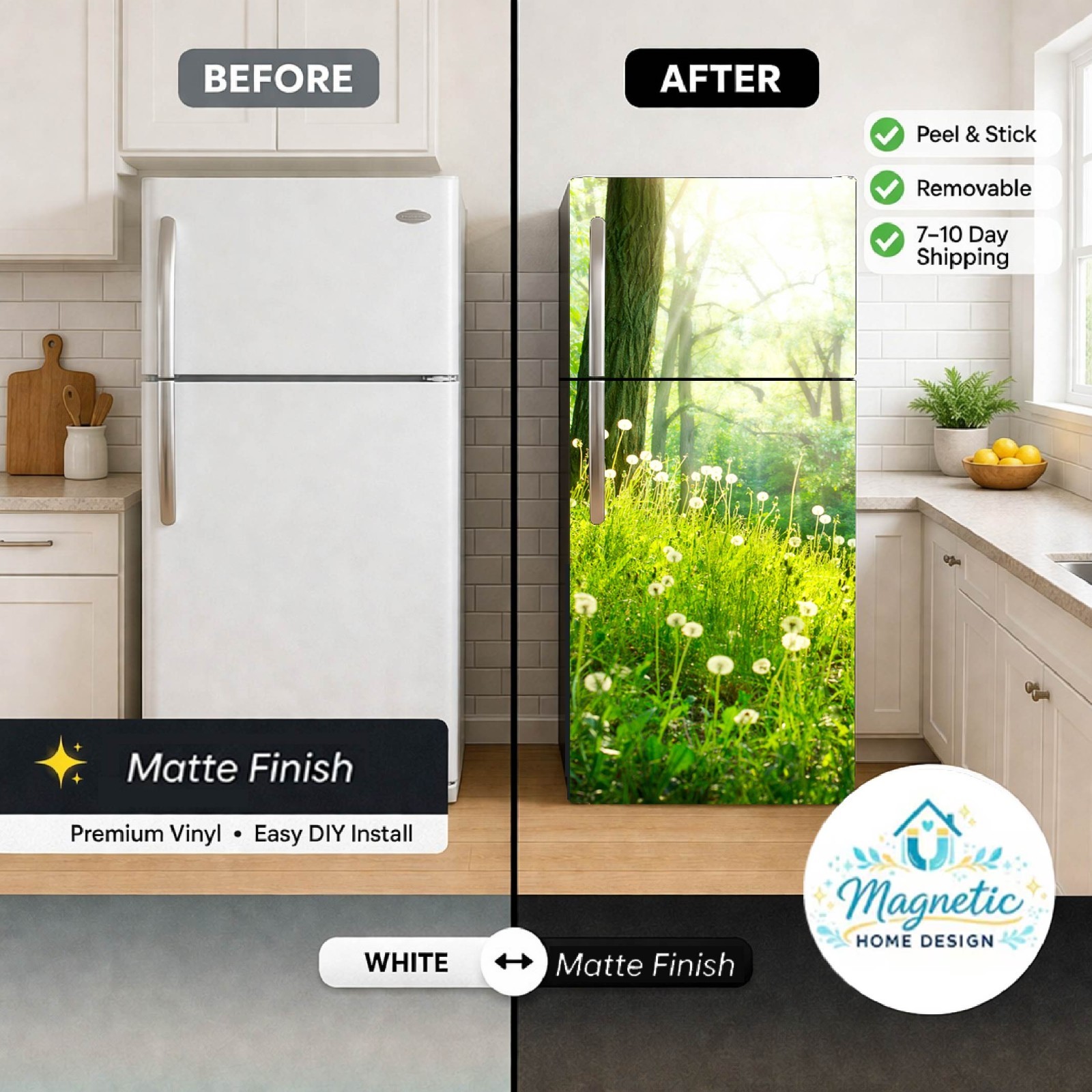 Elegant Refrigerator Cover for Contemporary Homes