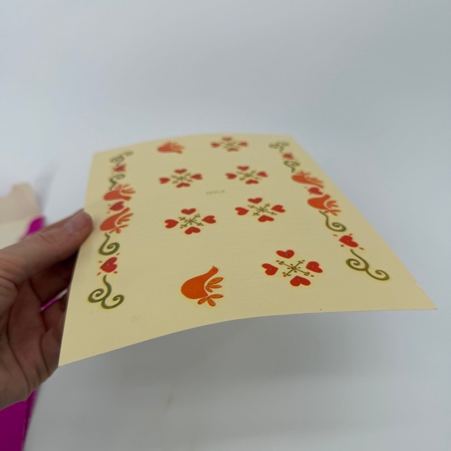 Meyercord VTG Decorator Decal Sheets –2 Sheets– Butterflies & Floral/Chickens