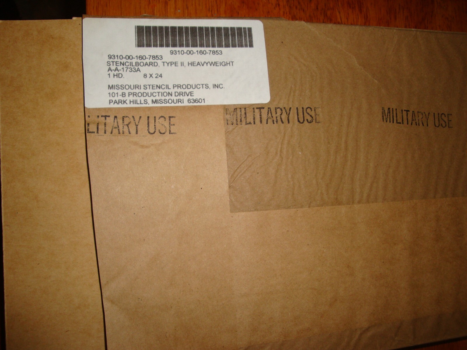 CUSTOM MADE Military Oil board Stencil 1/2" Marsh/COST-$1 for4 letters=Quantity1