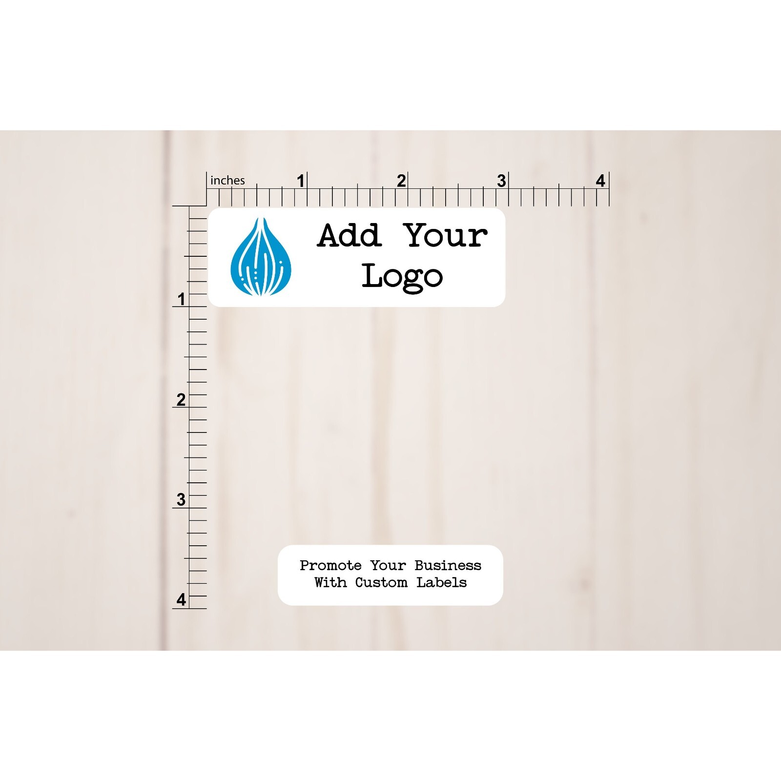 Custom 3" x 1" Sticker Labels From Your Design or Any Text | Labels On A Roll