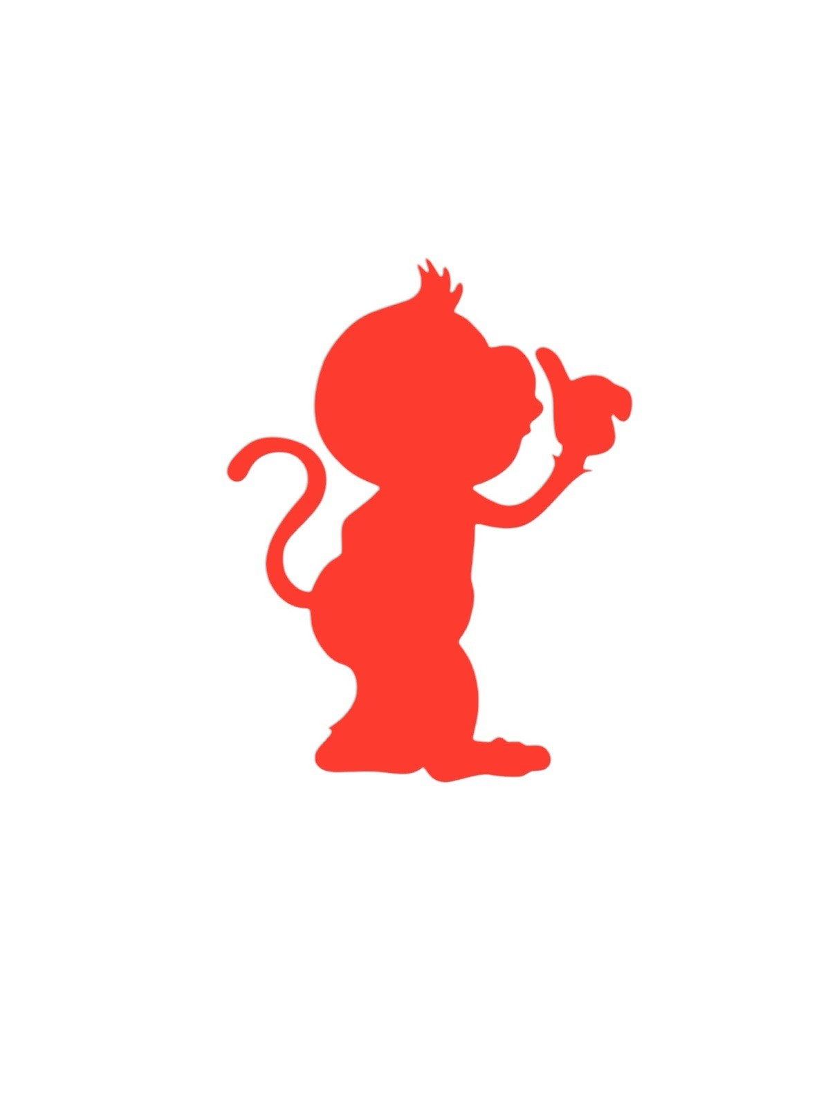 monkey shhh Decal for car Windows Laptops most Smooth Surfaces