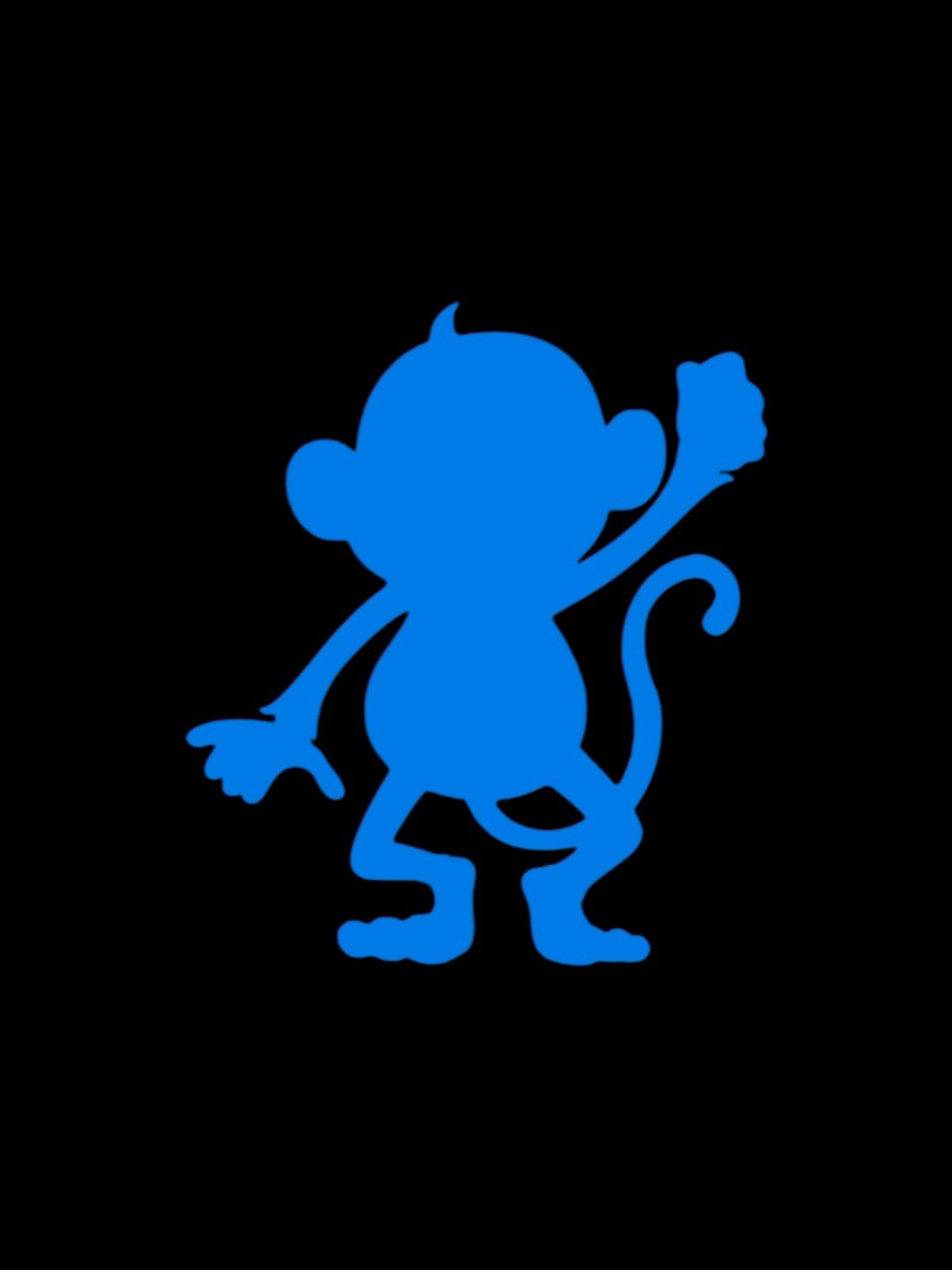 Baby monkey waving Decal for car Windows Laptops most Smooth Surfaces