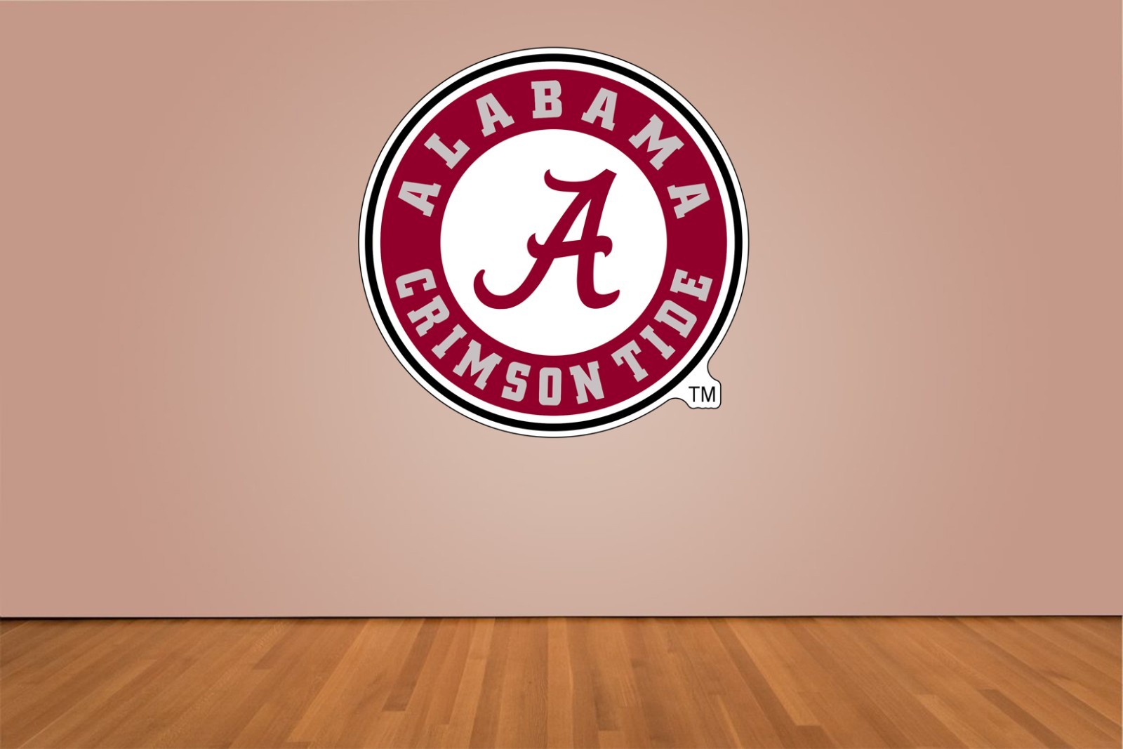 Alabama Crimson Tide Flag Indoor Wall Vinyl Decal Sticker 5 – 52"