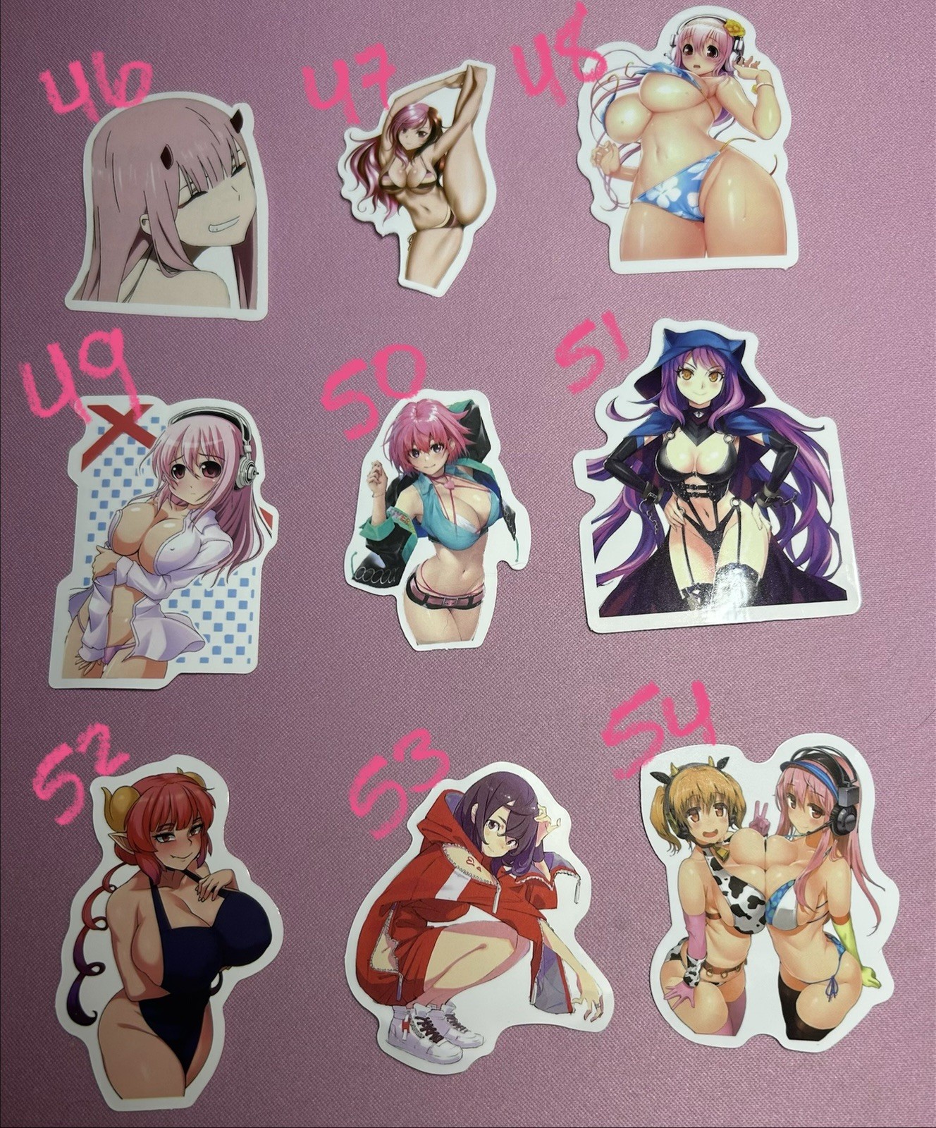 waifu lewd sexy girl stickers – 18